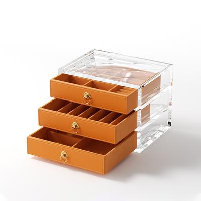 Acrylic-Frame Jewelry Organizer