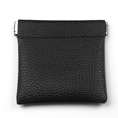 Black Leather Jewelry Pouch