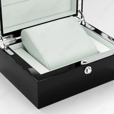 Black Watch Box with Gold Turn-Lock