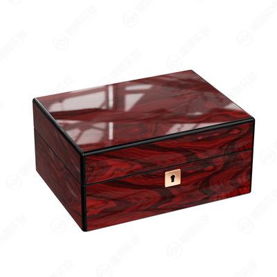 Burl-Wood Grain Lacquer Watch Box
