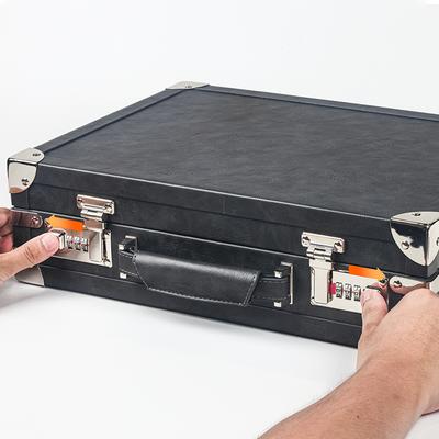 Combination-Lock Watch Briefcase