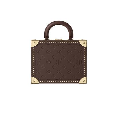 Dark Leather Handle Gift Trunk