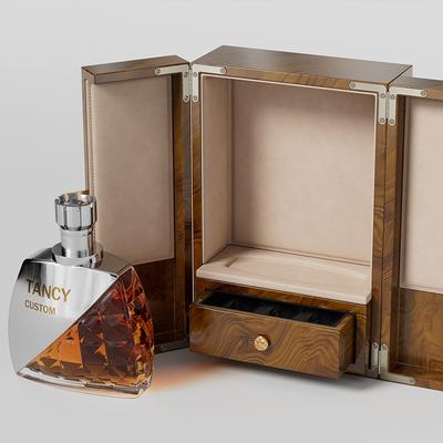 Double-Door Whisky Box with Drawer