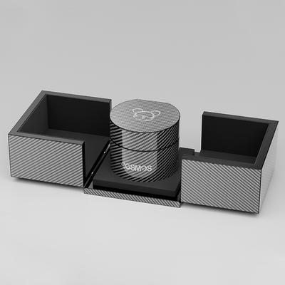 Gray Watch Box & Round Case Set