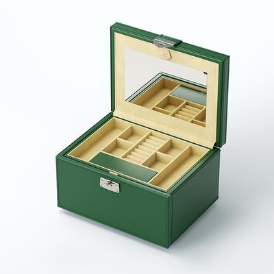 Green Leather Jewelry Box