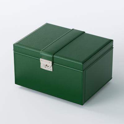 Green Leather Jewelry Case