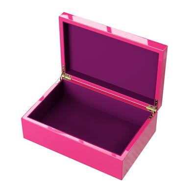 High-Gloss Jewelry Box — Fuchsia