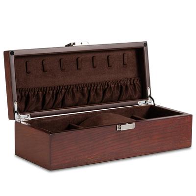 Matte Wood-Grain Jewelry Box