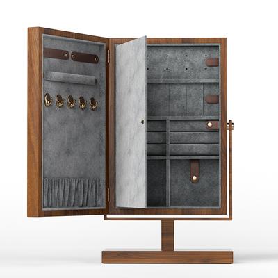 Mirror-Finish Jewelry Armoire