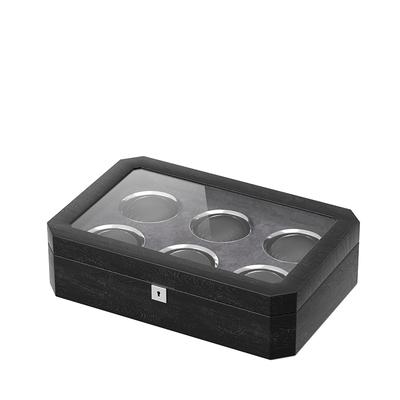 Octagonal Black Lacquer Watch Box