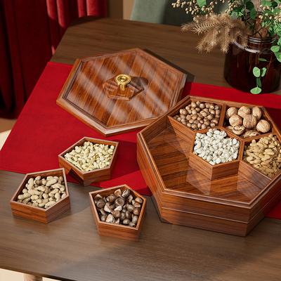 Octagonal Wooden Fruit Tray