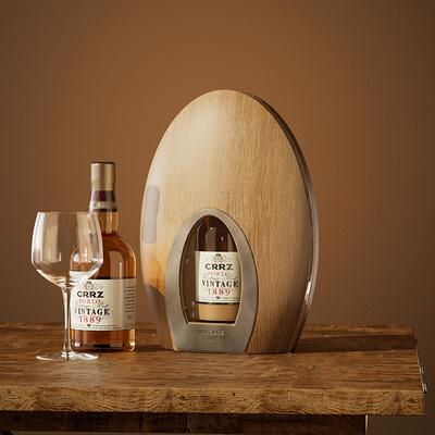 Oval Wooden Wine Box