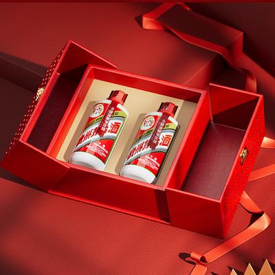 Red Double-Door Baijiu Gift Box