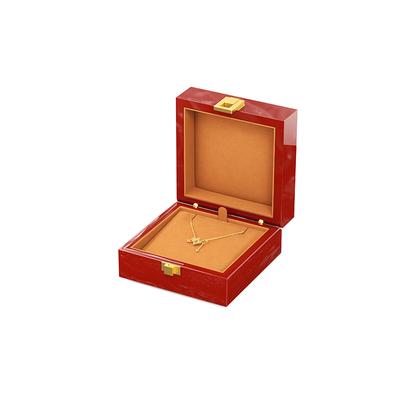 Red Lacquer Double-Happiness Ring Box