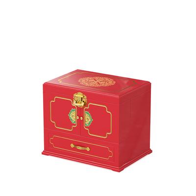 Red Lacquer Wedding Jewelry Box