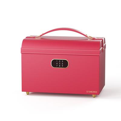 Red Leather Jewelry Case
