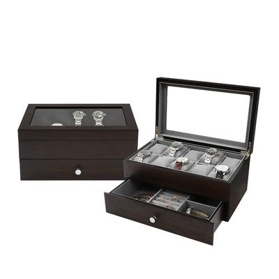 Two-Tier Espresso Watch Box