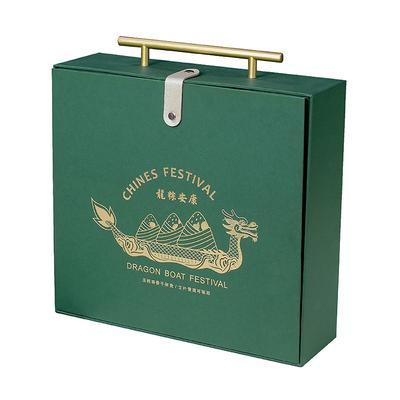 Two-Tier Green Wooden Festival Gift Box