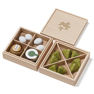Two-Tier Wooden Dragon Boat Gift Box