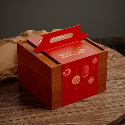 Two-Tier Wooden Gift Box