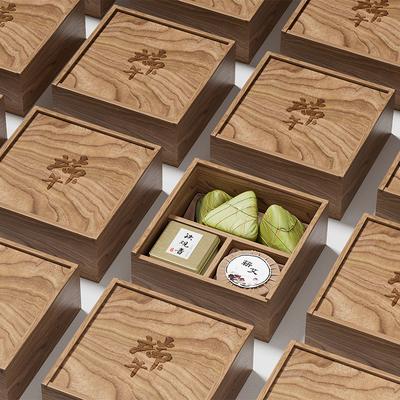 Wood-Grain Zongzi Gift Box Series