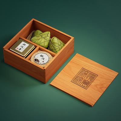 Wooden Dragon Boat Festival Gift Box
