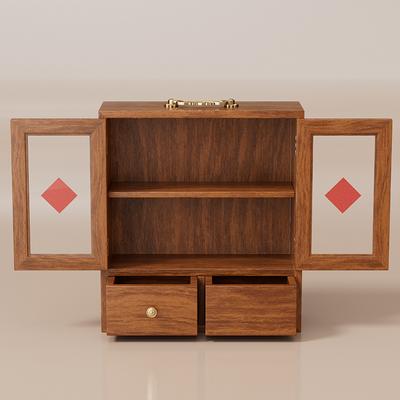 Wooden New Year Cabinet Gift Box