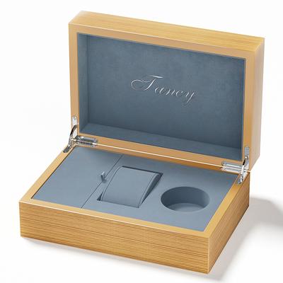 Wooden Single Watch Box with Contrast Lining