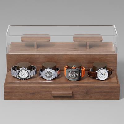 Wooden Watch Storage Box with Acrylic Lid