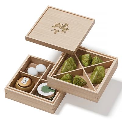 Wooden Zongzi Gift Box