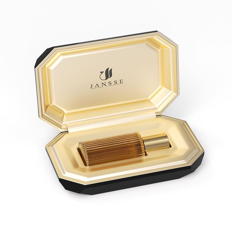 Black & Gold Octagonal Perfume Box