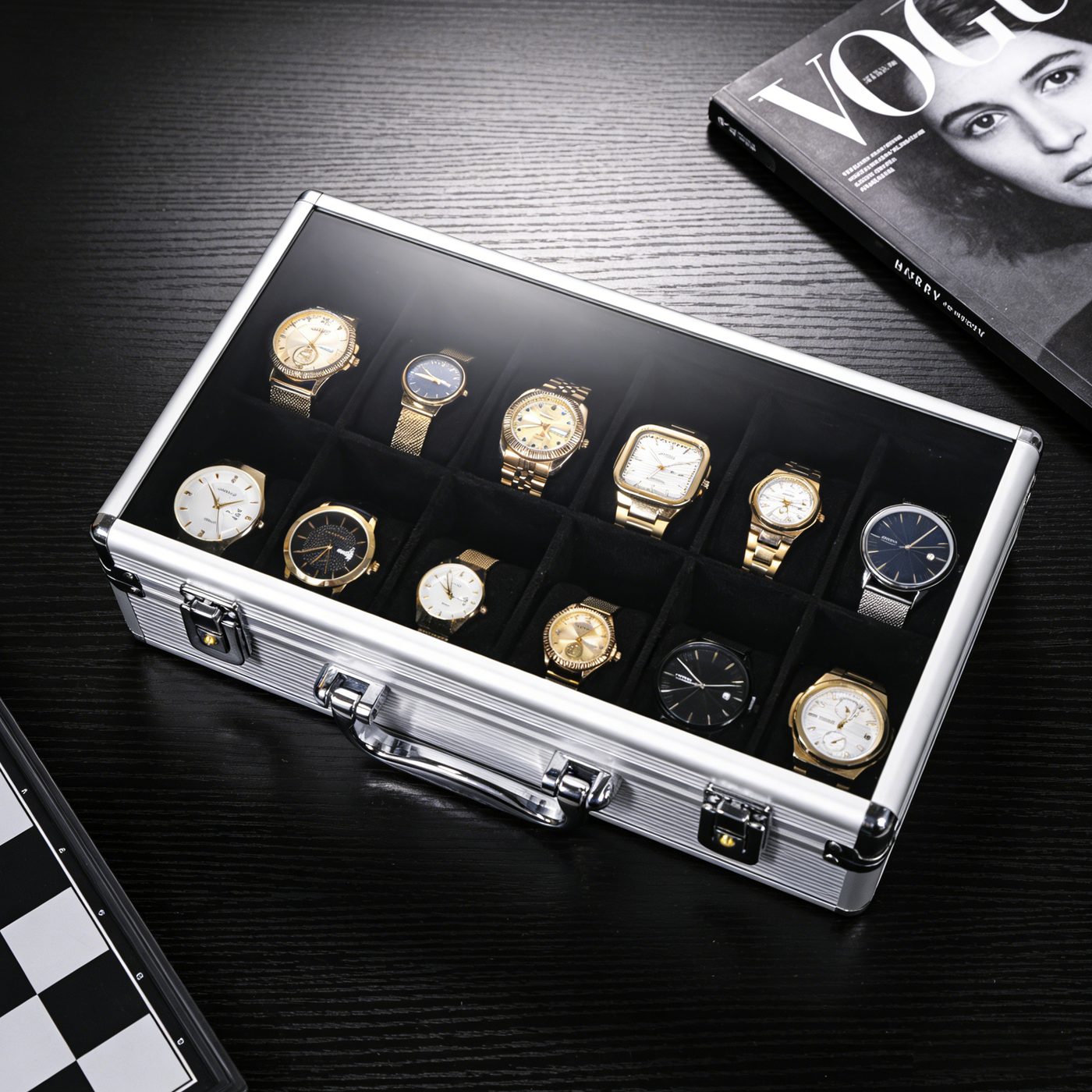 Aluminum Multi-Slot Watch Case — in stock at LUXPCK