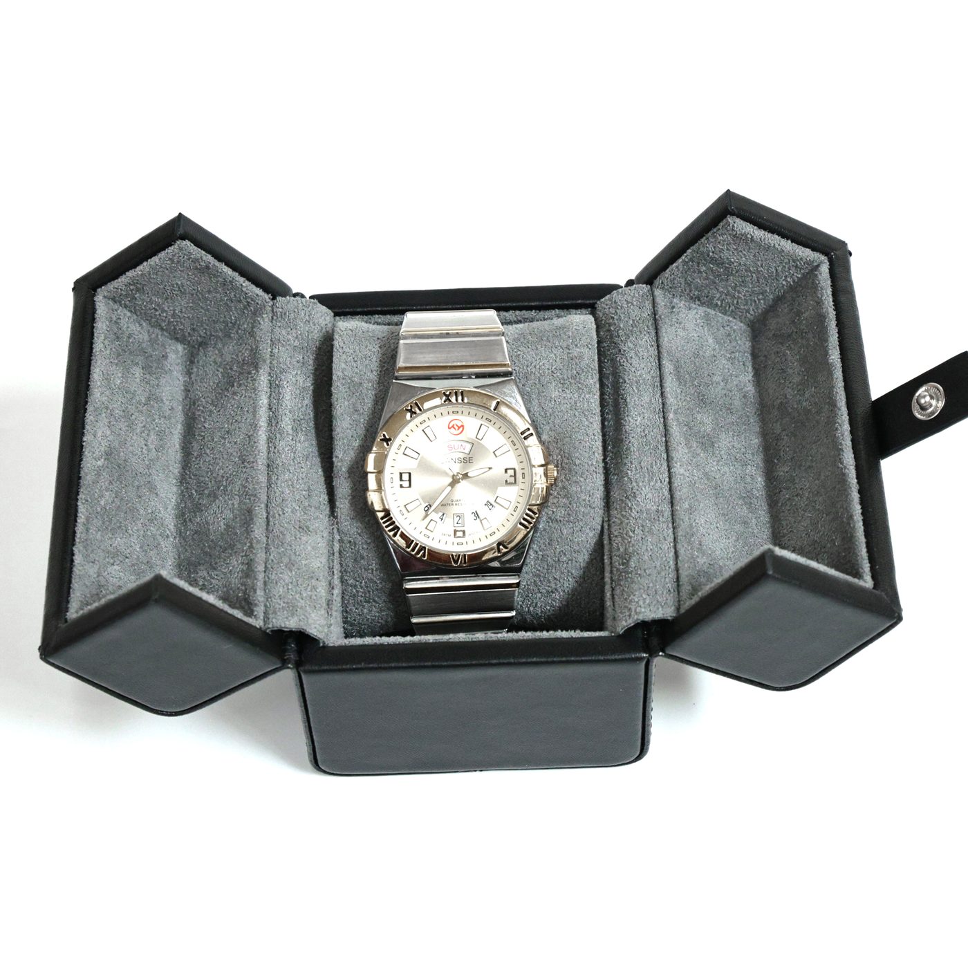Double-Door Leather Watch Case — in stock at LUXPCK