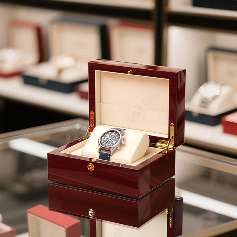 Red Round-Lock Lacquer Box — in stock at LUXPCK